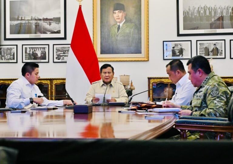 Presiden Prabowo Dorong Kesiapsiagaan Nasional Hadapi Bencana Alam Beruntun